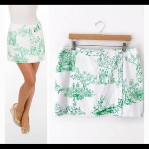 Size 2 Lilly Pulitzer Spring Toile Print Skirt